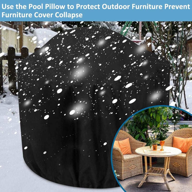 Waybas 6ft Pool Pillows for Above Ground Pools, Heavy Duty Swimming Pool Air Pillow 0.3mm Thickened Pool Closing Winter Kit Pool Cover Float Balloon with String Repair Tape for Winterizing Ice Equalizer - Image 5